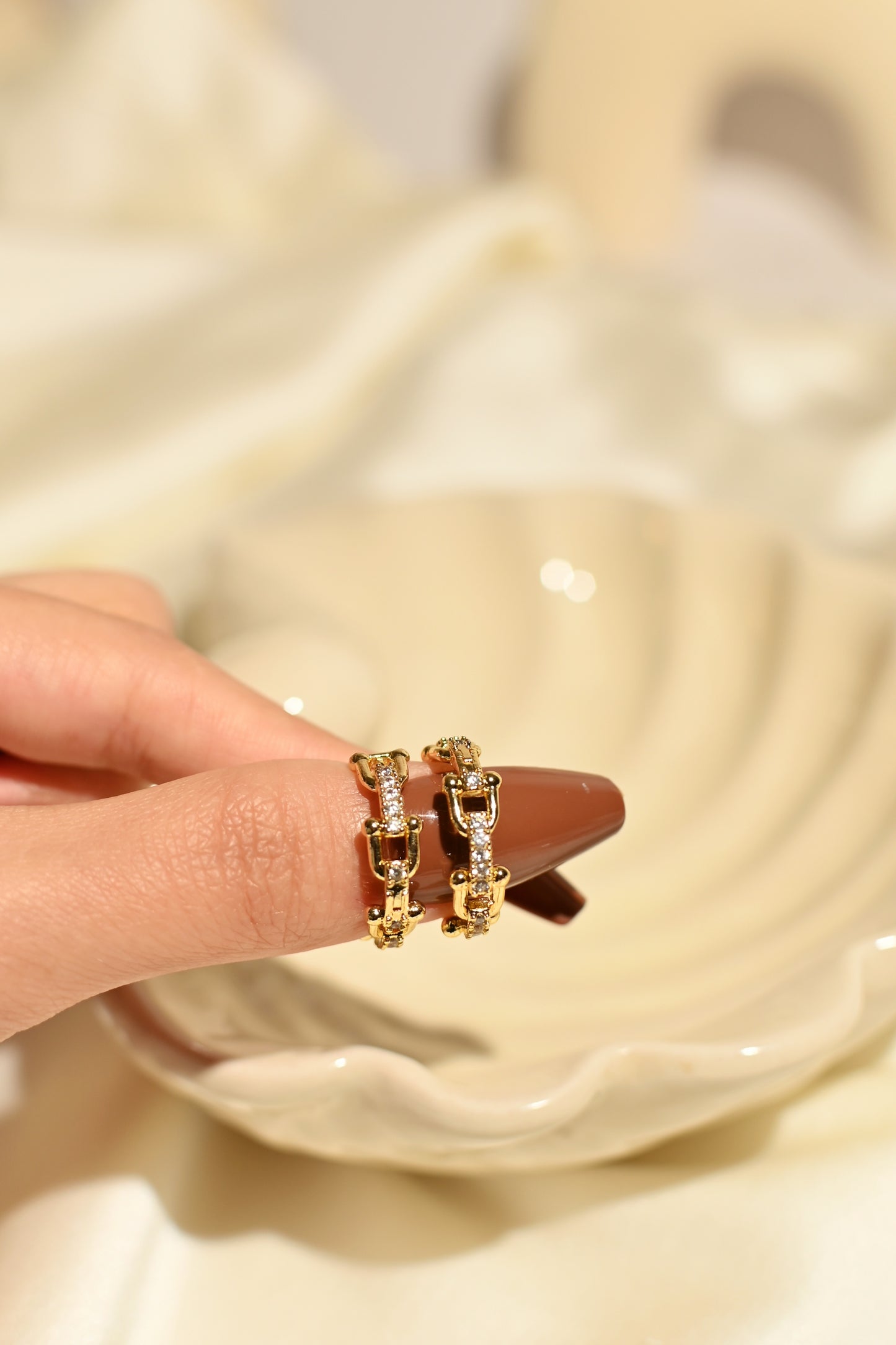 CZ. EARRING SET