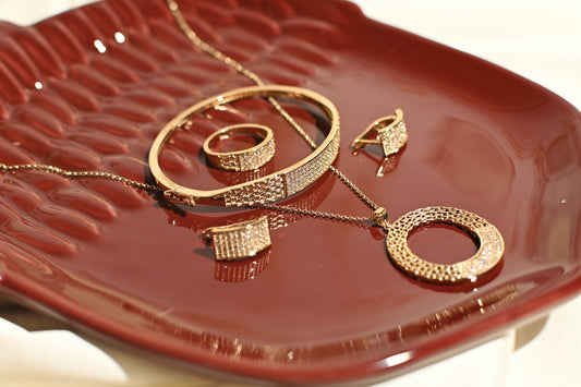 LAYANA SET (4 Piece Necklace, Bangle, Earring and Ring Set)